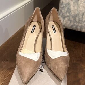 Giorgio Armani Women's Tan Suede Heels